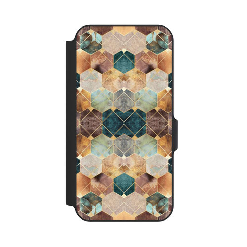 Samsung Galaxy S23 FE NIVOflip Hexagones et diamants naturels