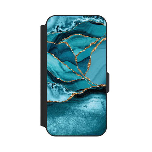 Samsung Galaxy S23 FE NIVOflip Marbre Bleu Glacier