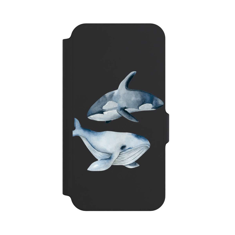 Galaxy S23 FE NIVOflip Baleines transparentes