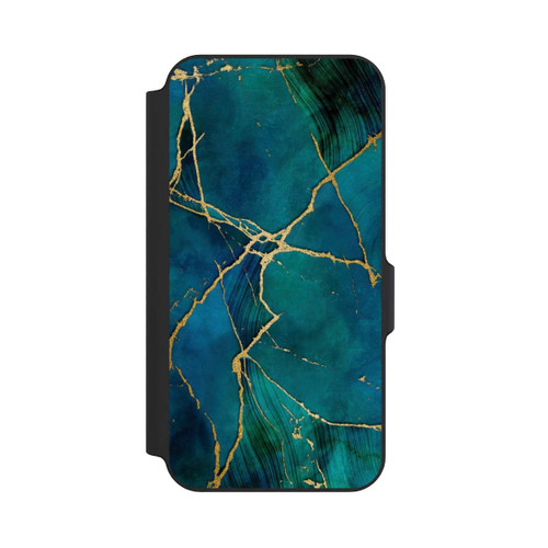 Samsung Galaxy S23 FE NIVOflip Mineralischer Glamourlook Blaugold