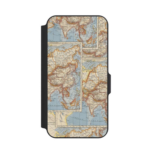 Samsung Galaxy S23 FE NIVOflip Weltkarte Vintage