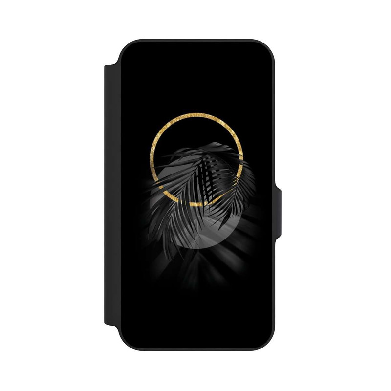 Galaxy S23 FE NIVOflip Feuille tropicale noire