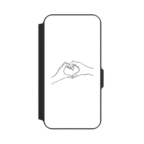 Samsung Galaxy S23 FE NIVOflip Herz Hände Line Art