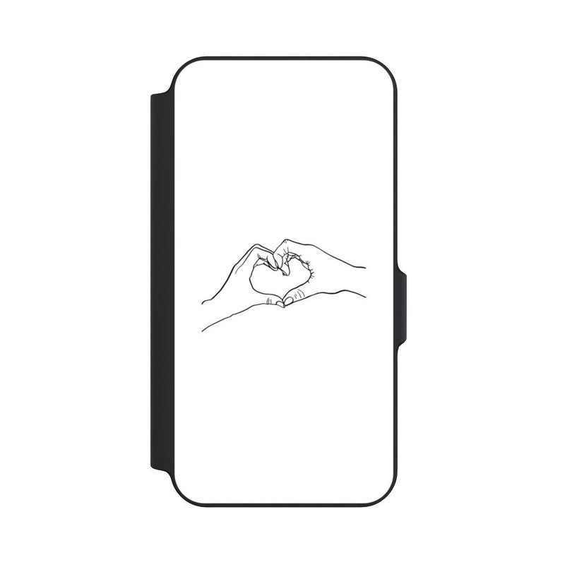 Galaxy S23 FE NIVOflip Line Art mains d'amour