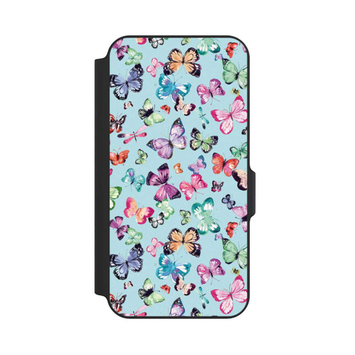 Samsung Galaxy S23 FE NIVOflip Butterflies Pink Orange Blue