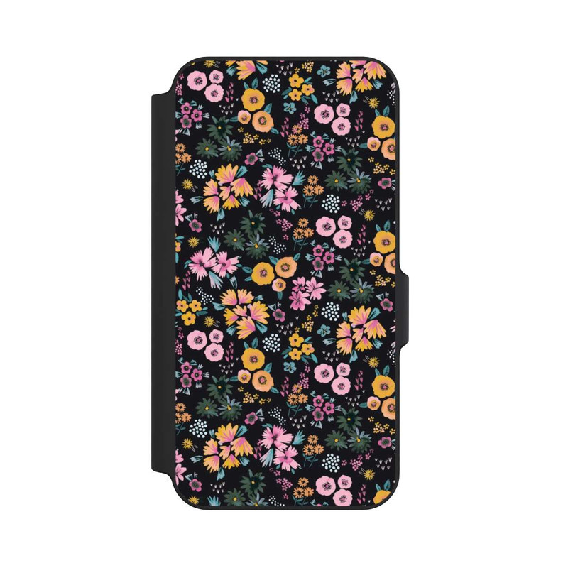Galaxy S23 FE NIVOflip Petites Fleurs colorées Noir 2
