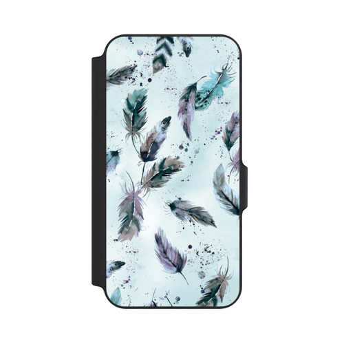 Samsung Galaxy S23 FE NIVOflip Plumes Magiques Bleu Doux
