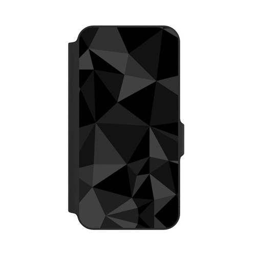 Samsung Galaxy S23 FE NIVOflip Motif Polygone Noir