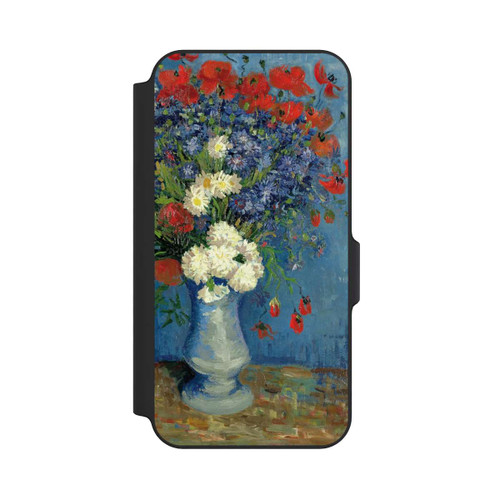 Samsung Galaxy S23 FE NIVOflip Stillleben Vase mit Kornblumen und Mohnblumen von Vincent Van Gogh