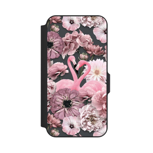 Samsung Galaxy S23 FE NIVOflip Flamingos in Blumen Muster