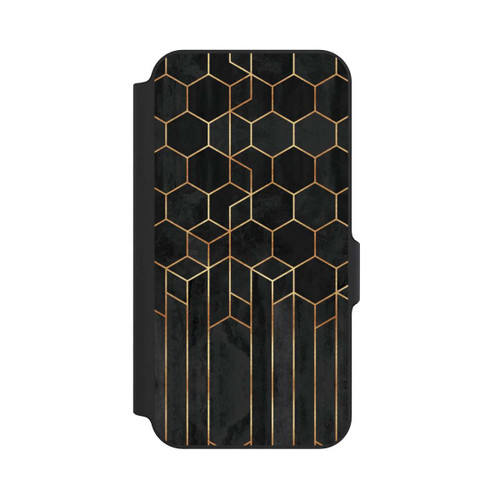 Samsung Galaxy S23 FE NIVOflip Hexagones noirs