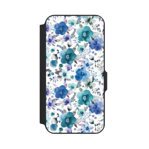 Samsung Galaxy S23 FE NIVOflip Bouquets de fleurs d'hiver bleu