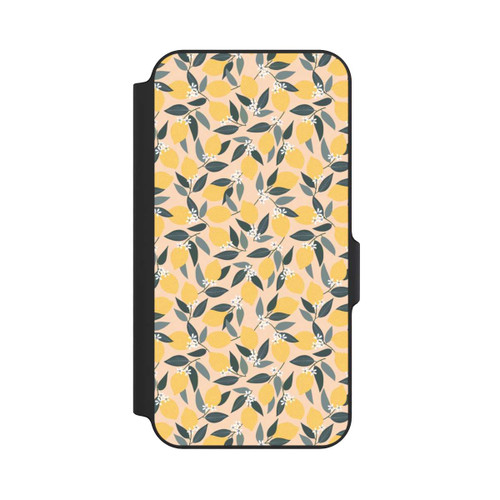 Samsung Galaxy S23 FE NIVOflip Rosa Zitronen-Muster