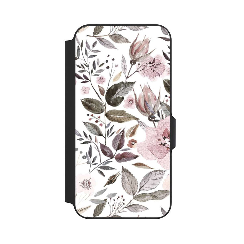 Galaxy S23 FE NIVOflip Aquarell braune Rosenblüten
