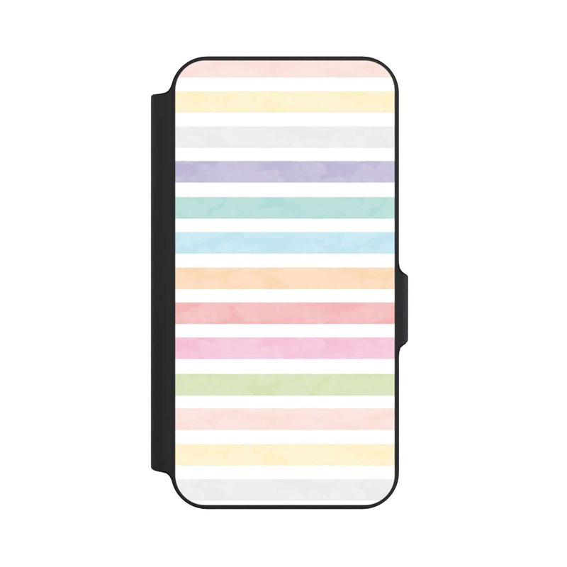 Galaxy S23 FE NIVOflip Regenbogenfarbene Streifen