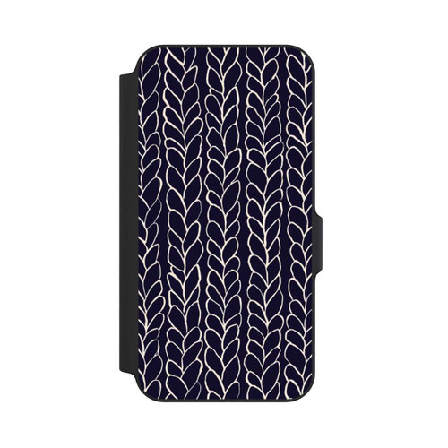 Samsung Galaxy S23 FE NIVOflip Tresses En Laine Dessins Marine