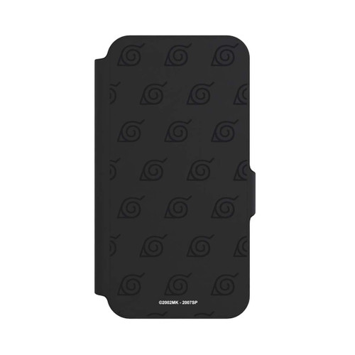 Samsung Galaxy S23 FE NIVOflip Schwarzes Konoha-Muster Transparent