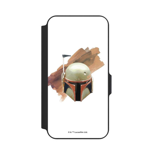 Samsung Galaxy S23 FE NIVOflip Boba Fett Helm Weiß