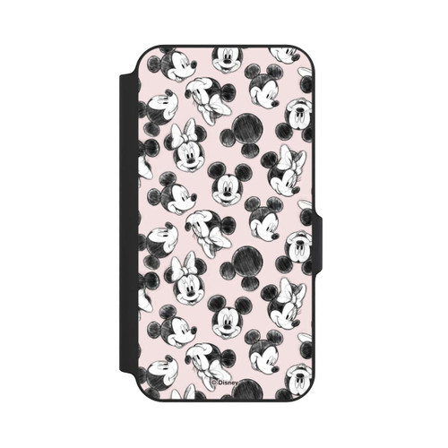 Samsung Galaxy S23 FE NIVOflip Minnie &amp; Mickey Viele Gesichter Pink