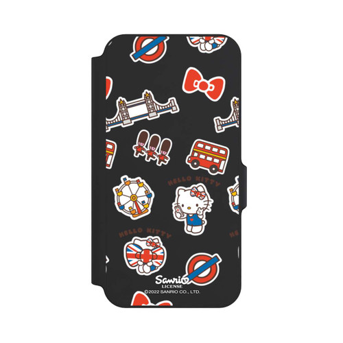 Samsung Galaxy S23 FE NIVOflip Hello Kitty Londoner Abzeichen Transparent