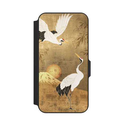 Samsung Galaxy S23 FE NIVOflip Cranes Gold Japan 1