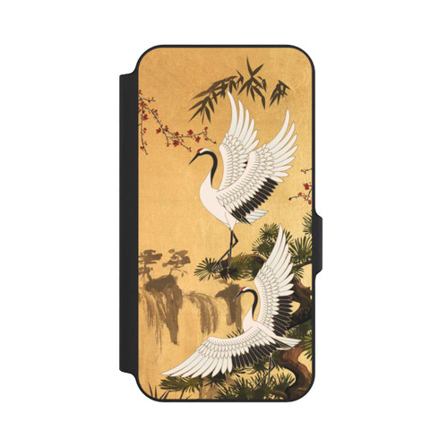 Samsung Galaxy S23 FE NIVOflip Cranes Gold Japan 2