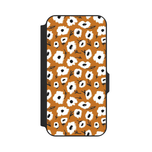 Samsung Galaxy S23 FE NIVOflip Blumenmuster Ocker
