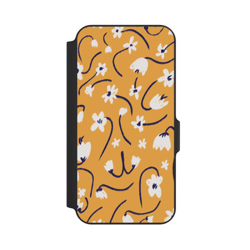 Samsung Galaxy S23 FE NIVOflip Kleine Blumen Muster Gelb