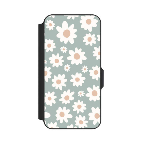 Samsung Galaxy S23 FE NIVOflip Daisy Flower Seamless Pattern Green
