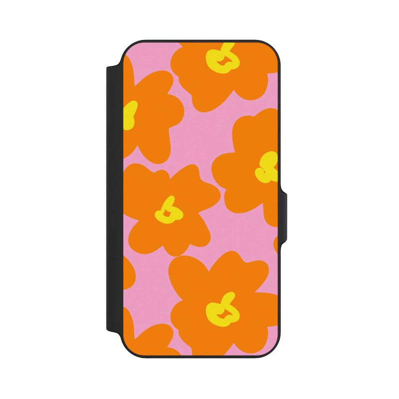 Galaxy S23 FE NIVOflip Fleurs Rétro Rose & Orange