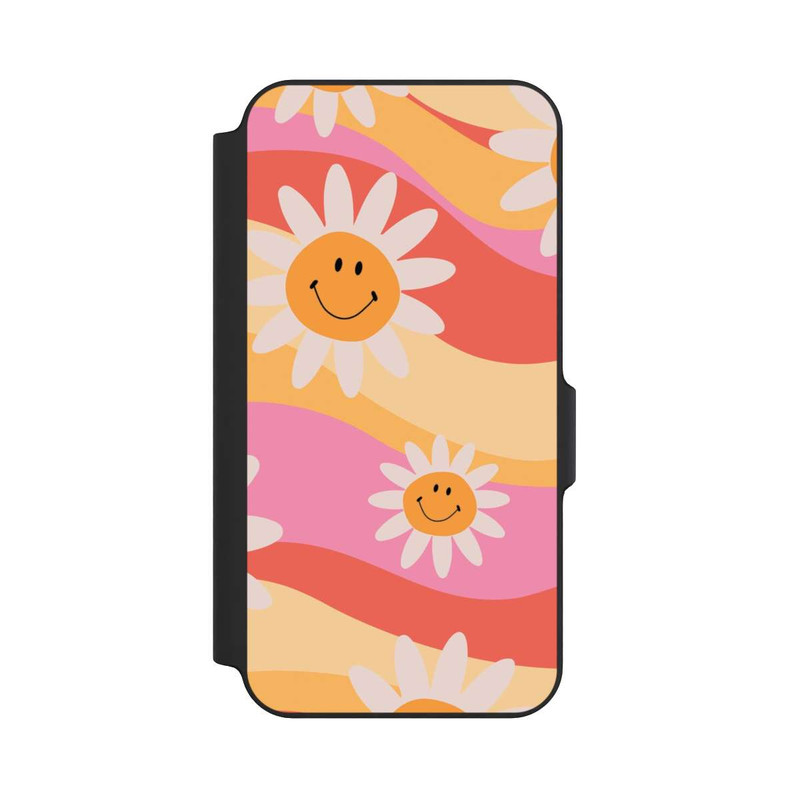 Galaxy S23 FE NIVOflip Retro Smiles Orange Colorful