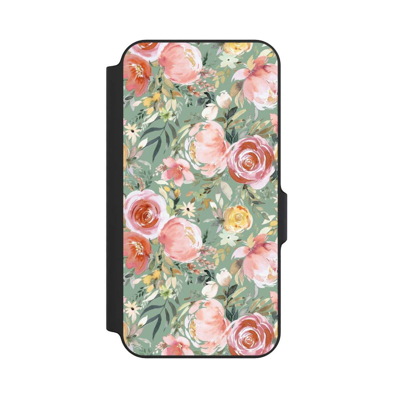 Galaxy S23 FE NIVOflip Bouquet de Pivoines Pastelles