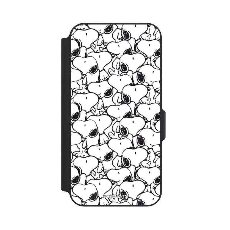 Galaxy S23 FE NIVOflip Snoopy Pattern Black And White