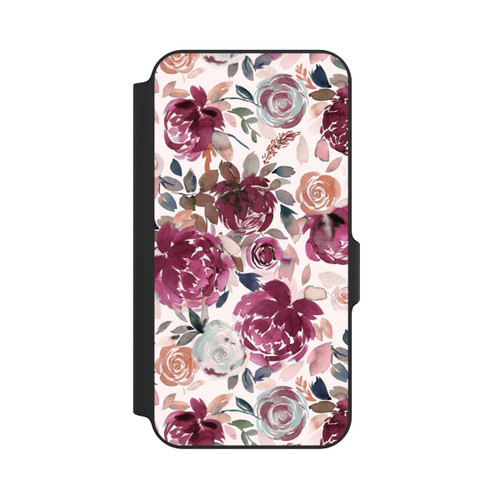 Samsung Galaxy S23 FE NIVOflip Herbstpfingstrosen und Rosen in Rosa