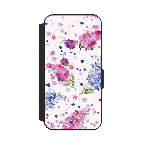 Samsung Galaxy S23 FE NIVOflip Hortensias Floraux Lilas Rose