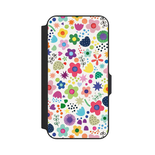 Samsung Galaxy S23 FE NIVOflip Fleurs psychédéliques colorées