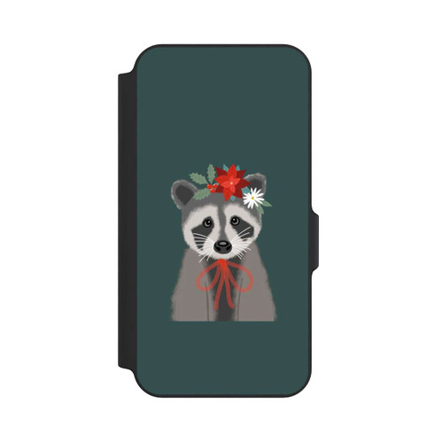Samsung Galaxy S23 FE NIVOflip weihnachtlicher Waschbär