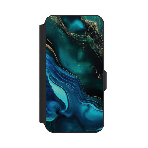 Samsung Galaxy S23 FE NIVOflip Encre bleue et dorée avec IA