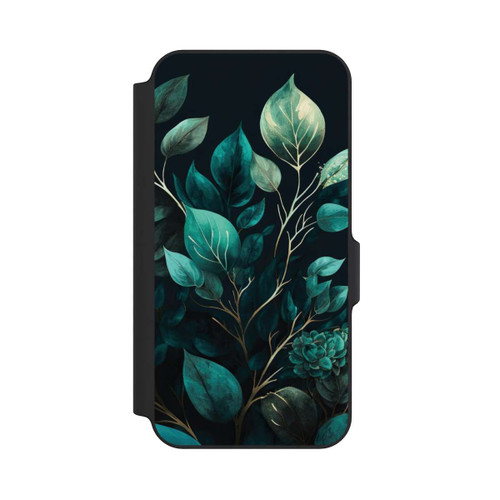Samsung Galaxy S23 FE NIVOflip Eukalyptus dunkler Hintergrund