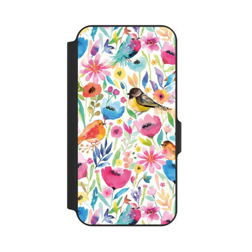 Samsung Galaxy S23 FE NIVOflip Oiseaux et fleurs fantaisistes