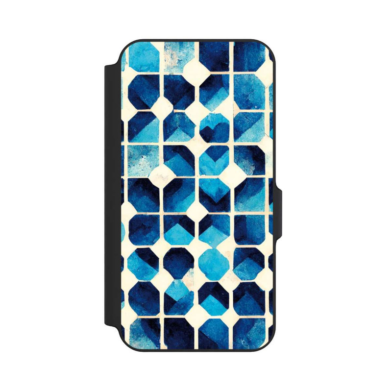 Galaxy S23 FE NIVOflip Blaues Muster