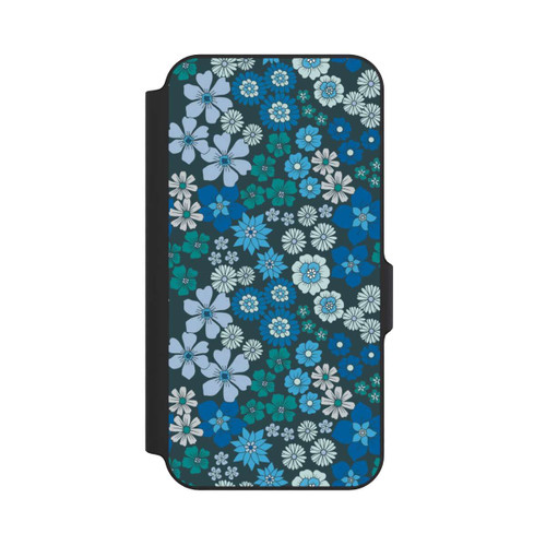 Samsung Galaxy S23 FE NIVOflip Blaue Blumen DeinDesign