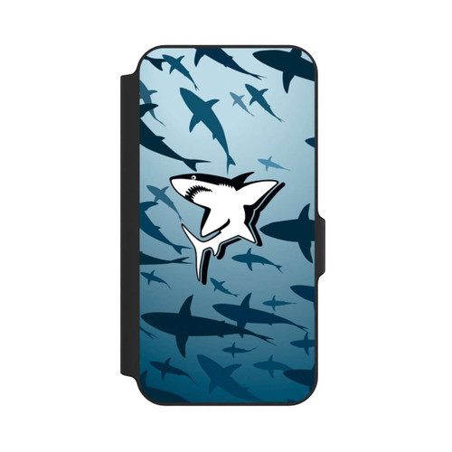 Samsung Galaxy S23 FE NIVOflip Haie Muster Blau