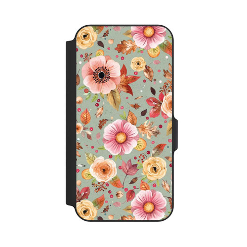 Samsung Galaxy S23 FE NIVOflip Autumn Flowers Soft Green