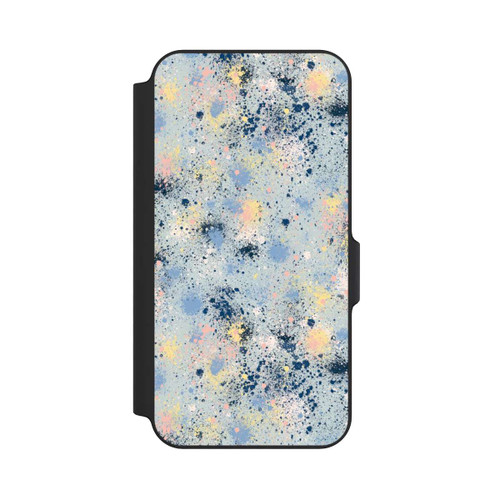 Samsung Galaxy S23 FE NIVOflip Tintentropfen Staub Textur Blau