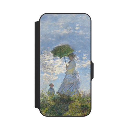Samsung Galaxy S23 FE NIVOflip Frau mit Sonnenschirm - Monet