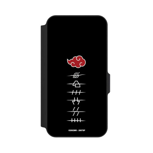 Samsung Galaxy S23 FE NIVOflip Symboles des membres de l'Akatsuki noirs