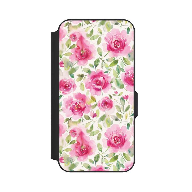 Galaxy S23 FE NIVOflip Aquarelle de roses fraîches