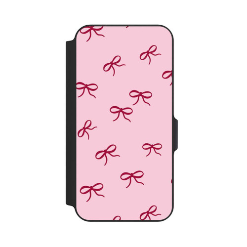 Samsung Galaxy S23 FE NIVOflip Schleifen Muster Rot Pink