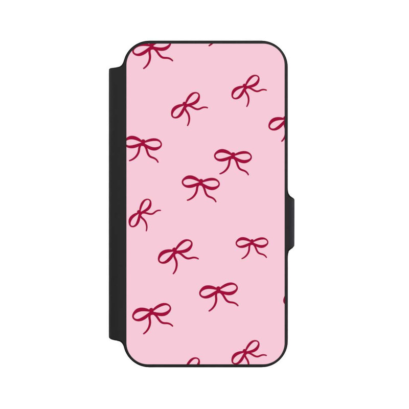 Galaxy S23 FE NIVOflip Schleifen Muster Rot Pink